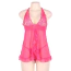 Комплект Star Night Elegante Babydoll, рожевий: пеньюар + трусики-стрінги - Фото №4