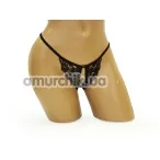 Трусики-стринги женские G-String черные (модель 2373) - Фото №1