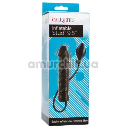 Фаллоимитатор Inflatable Stud 9.5, черный