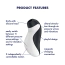 Симулятор орального секса для женщин с вибрацией Satisfyer Orca, черный - Фото №5