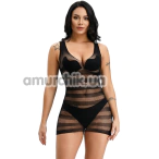 Сукня Star Night Net With Stripes Mini Dress, чорна - Фото №1