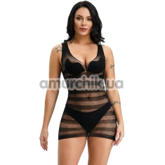 Сукня Star Night Net With Stripes Mini Dress, чорна - Фото №1