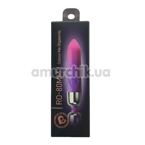 Кліторальний вібратор Rocks-Off RO-80mm 7-speed - Color Me Orgasmic, фіолетовий