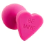 Анальная пробка Alume Silicone Be Mine Plug М, розовая - Фото №3