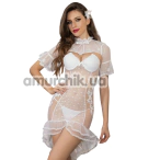 Костюм невесты JSY Sexy Lingerie 5730, белый: платье + болеро + трусики-стринги - Фото №1