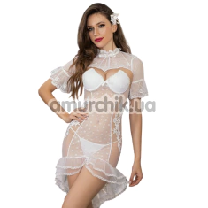 Костюм невесты JSY Sexy Lingerie 5730, белый: платье + болеро + трусики-стринги - Фото №1