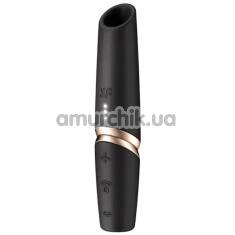 Симулятор орального сексу для жінок Satisfyer Perfect Kiss, чорний - Фото №1