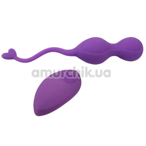 Виброяйцо M-Mello Heart Waves Bullet Vibrator, фиолетовое