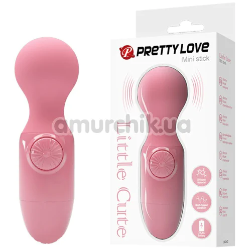 Універсальний вібромасажер Pretty Love Mini Stick Little Cute, рожевий