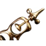 Фіксатор для рук Upko Finger Bound Play Collection Metal Thumb Cuffs, золотий - Фото №3
