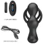 Вибростимулятор простаты с эрекционным кольцом MR Play Remote Control Vibrating Prostate Massager, черный - Фото №7