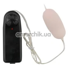 Виброяйцо Cyber Vibrating Egg, бежевое - Фото №1