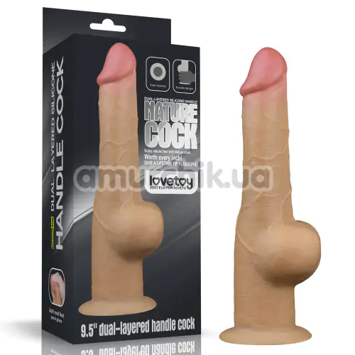 Фаллоимитатор Dual-Layered Silicone Nature Cock LV411031, телесный