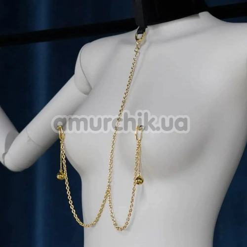 Бондажный набор Upko Extra-long Spreader Bar With Choker And Cuffs, черный