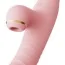 Вибратор с вакуумным стимулятором и толчками Zalo Rose Rabbit Thruster, розовый - Фото №3