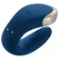 Вібратор Satisfyer Double Love Luxury Partner Vibrator, синій - Фото №5