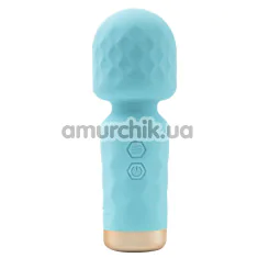 Универсальный вибромассажер M'Lady Mini Vibrating Wand, бирюзовый - Фото №1