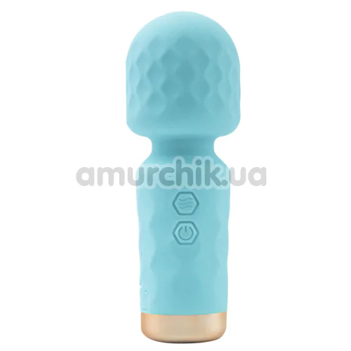 Универсальный вибромассажер M'Lady Mini Vibrating Wand, бирюзовый - Фото №1