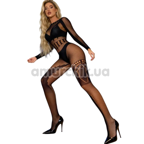 Комбинезон Star Night I-Leaf Net Bodystocking, черный