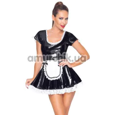Костюм горничной Black Level Vinyl Maid's Dress, черный - Фото №1