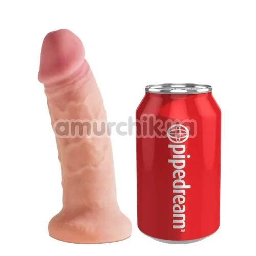 Фалоімітатор King Cock Plus 6 Dual Density Cock, тілесний