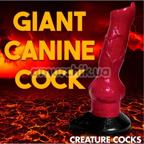 Фаллоимитатор Creature Cocks Hell-Hound, красный