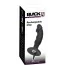 Анальная пробка с вибрацией Black Velvets Rechargeable Plug, черная - Фото №8