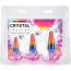 Набор из 3 анальных пробок Crystal Jellies Anal Trainer Kit, разноцветный - Фото №7