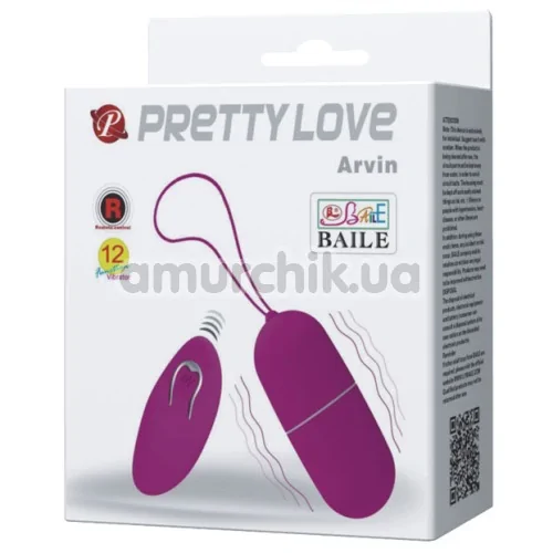 Віброяйце Pretty Love Arvin, фіолетове