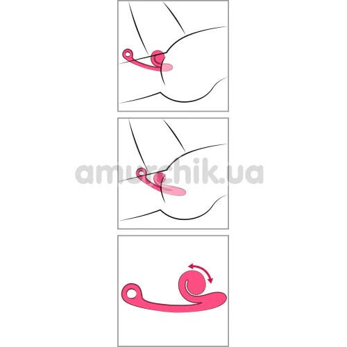 Вібратор для клітора і точки G Snail Vibe Curve, рожевий