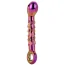 Фалоімітатор Glamour Glass Ribbed G-Spot Dildo, мультикольоровий - Фото №1