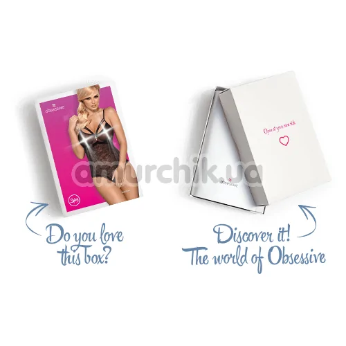 Боди Obsessive 818-TED-1, черное