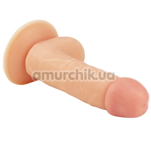Фалоімітатор з мошонкою Lovetoy The Ultra Soft Dude 7, тілесний