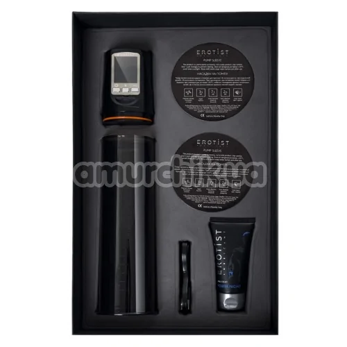 Вакуумная помпа Erotist ToZoom Automatic Vacuum Trainer, черная