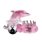 Виброкольцо Love Dolphin Ring 010133-1, розовое - Фото №1