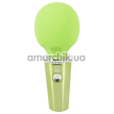 Клиторальный вибратор Mini Wand Lemon, салатовый - Фото №1