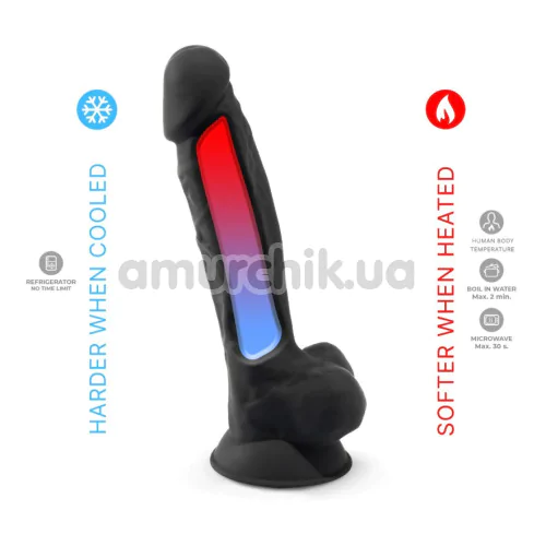 Фаллоимитатор Silexd Premium Silicone Dildo Model 1 Size 7, черный