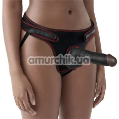 Cтрапон Ingen Easy Strapon Set 7.5 With Balls, черный - Фото №1