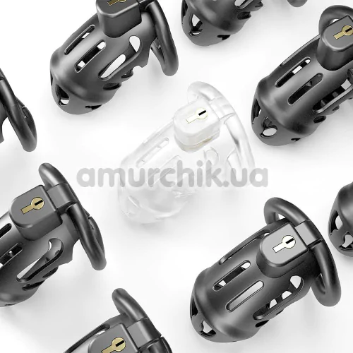 Пояс верности Lockink Sevanda Plastic Penis Chastity Cage, прозрачный