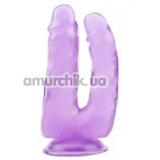 Подвійний фалоімітатор Hi-Rubber Born To Create Pleasure 6.3, фіолетовий - Фото №1