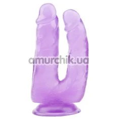 Подвійний фалоімітатор Hi-Rubber Born To Create Pleasure 6.3, фіолетовий - Фото №1