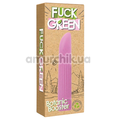Вібратор Fuck Green Botanic Booster, рожевий