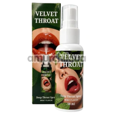 Спрей для мінету Velvet Throat Mint Flavor - м'ята, 50 мл - Фото №1