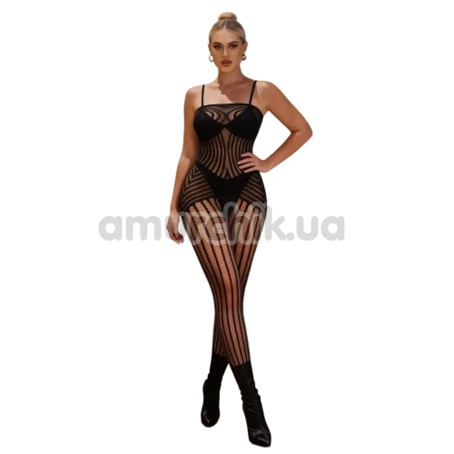 Комбинезон Star Night Dress Stripes Bodystocking, черный