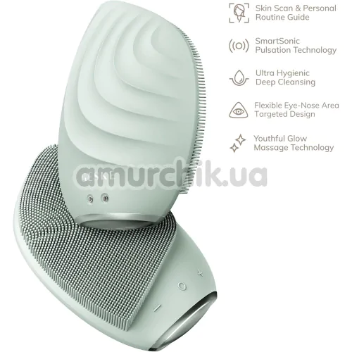 Ультразвуковая щетка для лица Geske Sonic Facial Brush 5 in 1, зеленая