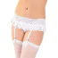Комплект Star Night Lace Gentle Set, білий: пояс для панчіх + трусики - Фото №4