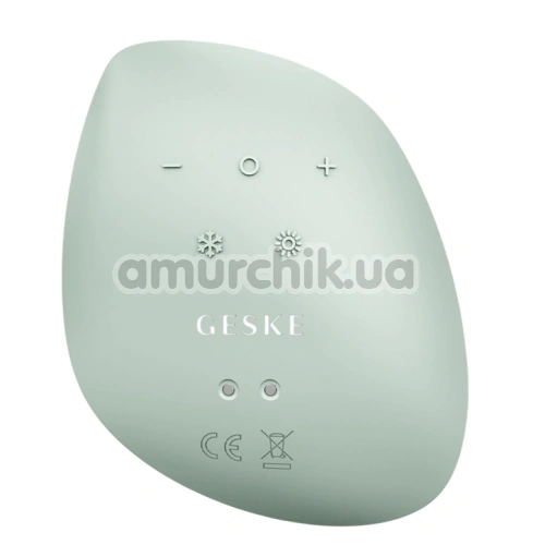 Ультразвуковой массажер-маска для лица Geske Sonic Warm & Cool Mask 9 in 1, зеленый