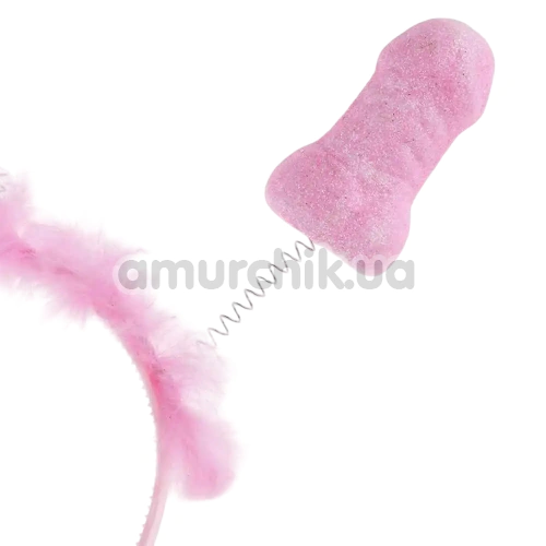 Обруч із пенісами Diverty Sex Fuzzy Penis, рожевий