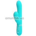 Вибратор с пульсацией Pretty Love Mariana, бирюзовый - Фото №1