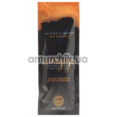 Массажное масло Intimate Earth Energize Aromatherapy Massage Oil - апельсин и имбирь, 30 мл - Фото №1